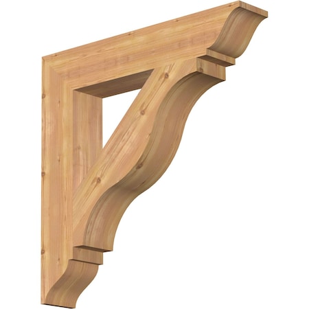 Ekena Millwork Funston Traditional Smooth Bracket, Western Red Cedar, 5 1/2"W x 32"D x 32"H BKT06X32X32FST01SWR